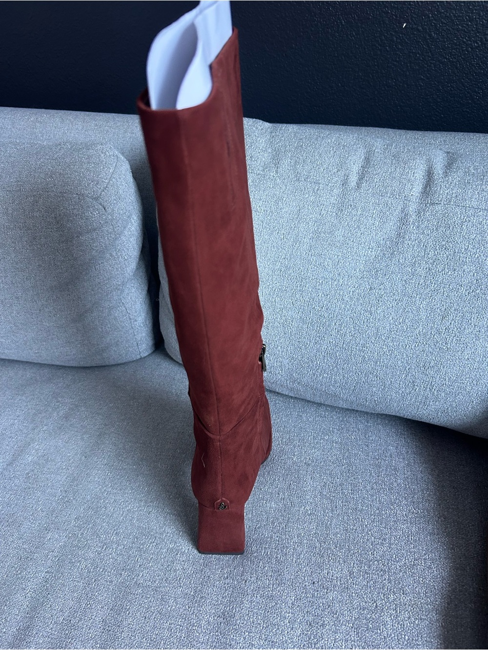 Sam Edelman Isabel knee high boots -brown suede 7.5 - Picture 3 of 13